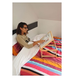 Tablette de lit inclinable